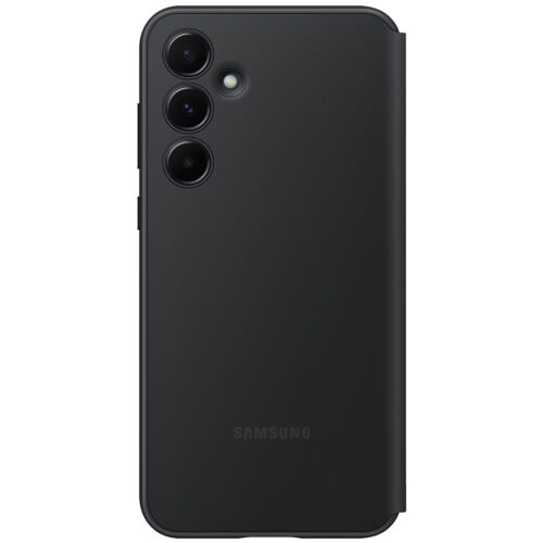 Husa Samsung Flip S-View Wallet Case pentru Galaxy A55 5G, Black - imagine 5