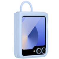Capac protectie spate Samsung Galaxy Z Flip 6 Silicone Case, Blue - imagine 5