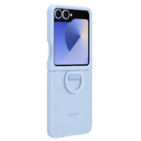 Capac protectie spate Samsung Galaxy Z Flip 6 Silicone Case, Blue - imagine 3