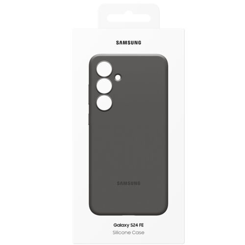 Capac protectie spate Samsung Silicone Case pentru Galaxy S24 FE (S721), EF-PS721C Black - imagine 6