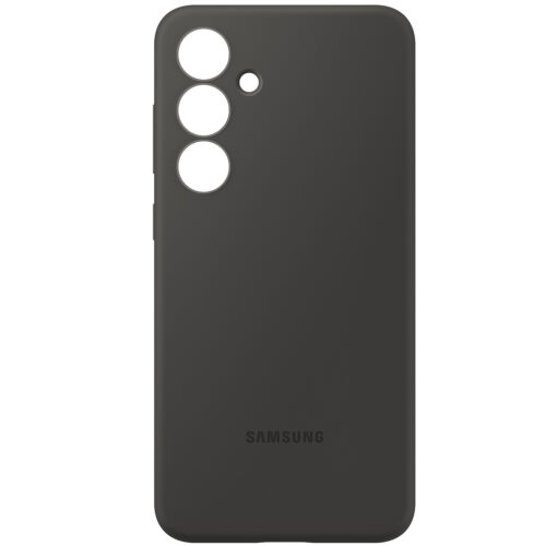 Capac protectie spate Samsung Silicone Case pentru Galaxy S24 FE (S721), EF-PS721C Black - imagine 3