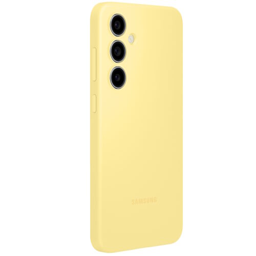 Capac protectie spate Samsung Silicone Case pentru Galaxy S24 FE (S721), EF-PS721C Yellow - imagine 5