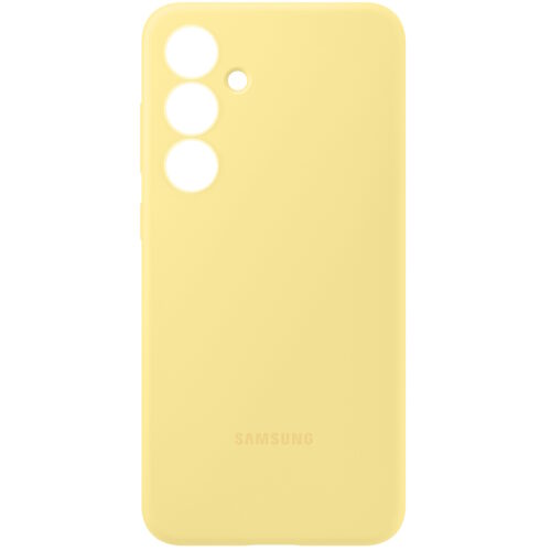 Capac protectie spate Samsung Silicone Case pentru Galaxy S24 FE (S721), EF-PS721C Yellow - imagine 4