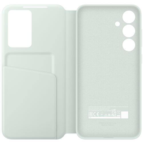 Husa Samsung Flip S-View Wallet Case pentru Galaxy S24 FE (S721), Mint - imagine 3