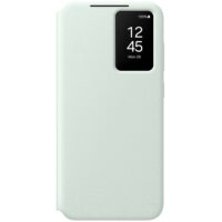 Husa Samsung Flip S-View Wallet Case pentru Galaxy S24 FE (S721), Mint