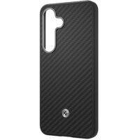 Capac protectie spate Samsung Aramid Case pentru Galaxy S25 (S931), Black Silver - imagine 6