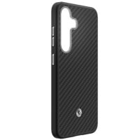 Capac protectie spate Samsung Aramid Case pentru Galaxy S25 (S931), Black Silver - imagine 4