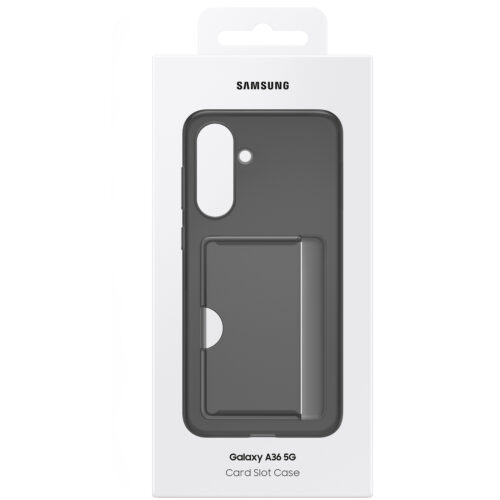 Capac protectie spate Samsung Card Slot Case pentru Galaxy A36 5G (A366), Black - imagine 6