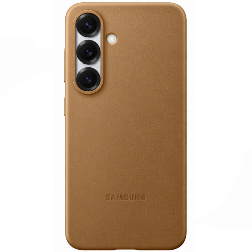 Capac protectie spate Samsung Galaxy S25 (S931) Kindsuit (Leather) Case, Gold - imagine 4