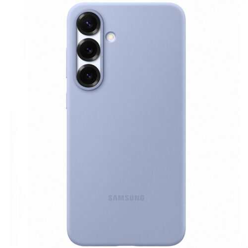 Capac protectie spate Samsung Silicone Case pentru Galaxy S25 Plus (S936), Light Blue - imagine 4