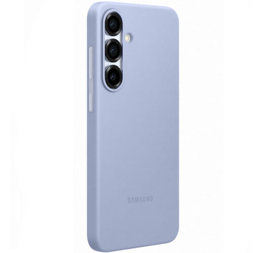 Capac protectie spate Samsung Silicone Case pentru Galaxy S25 Plus (S936), Light Blue - imagine 5