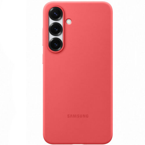 Capac protectie spate Samsung Silicone Case pentru Galaxy S25 Plus (S936), Red - imagine 4