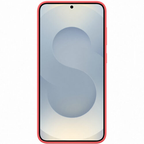 Capac protectie spate Samsung Silicone Case pentru Galaxy S25 Plus (S936), Red - imagine 3