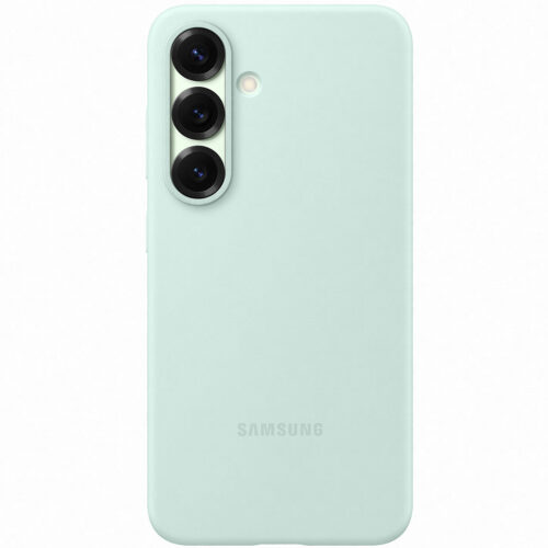 Capac protectie spate Samsung Silicone Case pentru Galaxy S25 (S931), Mint - imagine 4