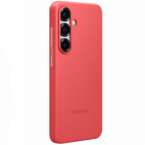 Capac protectie spate Samsung Silicone Case pentru Galaxy S25 (S931), Red - imagine 5