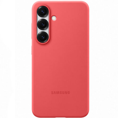 Capac protectie spate Samsung Silicone Case pentru Galaxy S25 (S931), Red - imagine 4