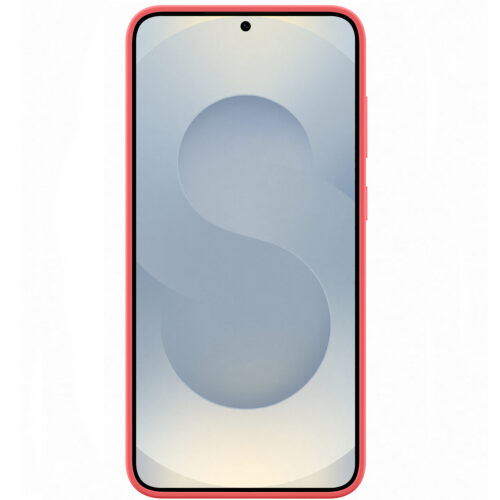 Capac protectie spate Samsung Silicone Case pentru Galaxy S25 Ultra (S938), Red - imagine 3