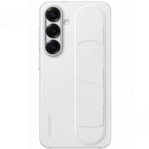 Capac protectie spate Samsung Standing Grip Case pentru Galaxy S25 (S931), White - imagine 5