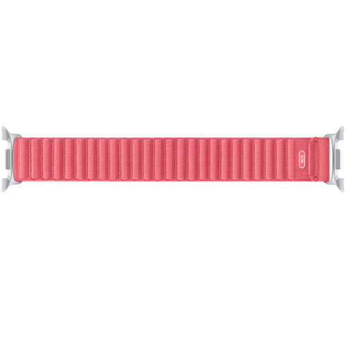 Bratara Samsung Galaxy Watch 8/8 Classic  Fabric (S/M), Coral Red - imagine 3