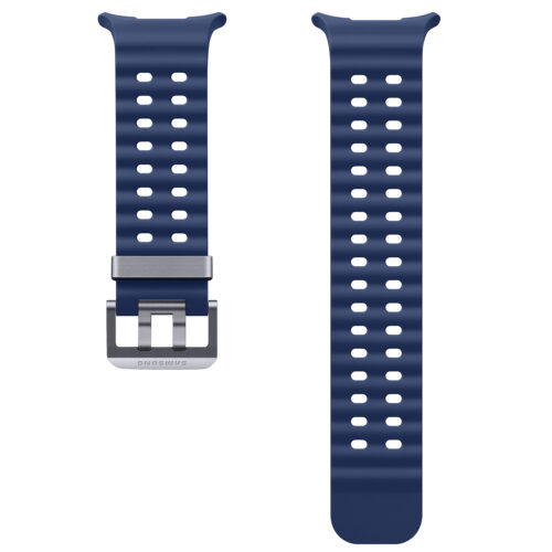 Bratara Samsung Marine Band (S/M/L) pentru Galaxy Galaxy Watch Ultra/Ultra (2025), Albastru Navy - imagine 4