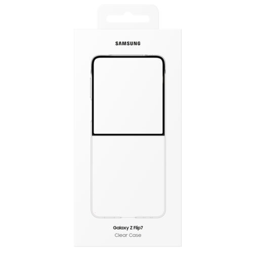 Capac protectie spate Samsung Galaxy Z Flip7 Clear Case, Transparent - imagine 7