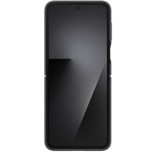 Capac protectie spate Samsung Galaxy Z Flip7 FE Silicone Case, Black - imagine 3