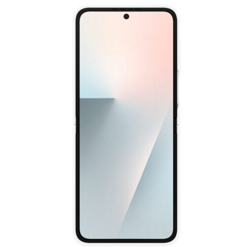 Capac protectie spate Samsung Galaxy Z Flip7 FE Silicone Case, White - imagine 3