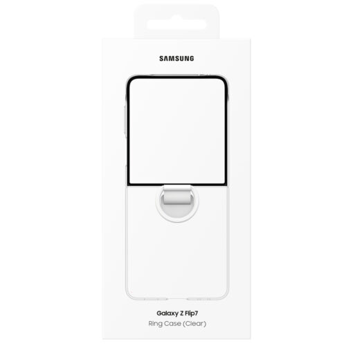 Capac protectie spate Samsung Galaxy Z Flip7 Ring Case (Clear), Transparent - imagine 7