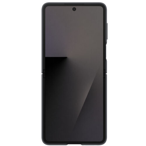 Capac protectie spate Samsung Galaxy Z Flip7 Ring Case (Silicone), Black - imagine 3