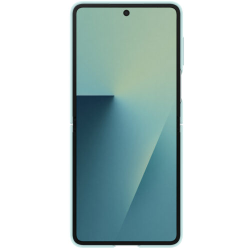 Capac protectie spate Samsung Galaxy Z Flip7 Ring Case (Silicone), Mint - imagine 3