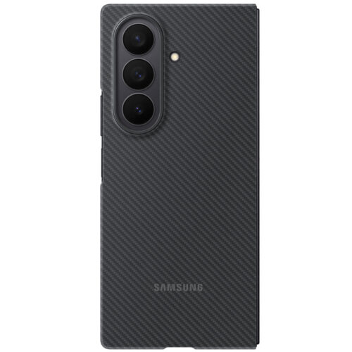 Capac protectie spate Samsung Galaxy Z Fold7 Carbon Shield Case, Black - imagine 3