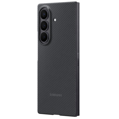 Capac protectie spate Samsung Galaxy Z Fold7 Carbon Shield Case, Black - imagine 6