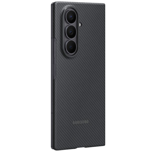 Capac protectie spate Samsung Galaxy Z Fold7 Carbon Shield Case, Black - imagine 5