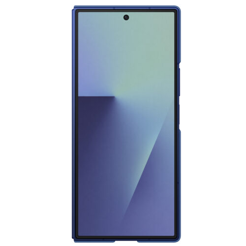 Capac protectie spate Samsung Galaxy Z Fold7 Silicone Case, Blue - imagine 3