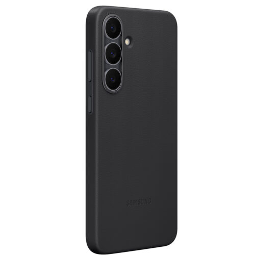 Capac protectie spate Samsung Kindsuit (Leather) Case pentru Galaxy S25 FE (S731), Black - imagine 5