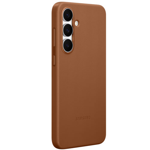 Capac protectie spate Samsung Kindsuit (Leather) Case pentru Galaxy S25 FE (S731), Tan - imagine 5