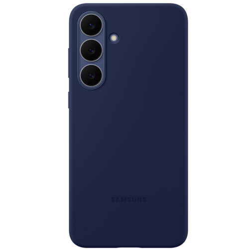 Capac protectie spate Samsung Silicone Case pentru Galaxy S25 FE (S731), Dark Blue - imagine 3
