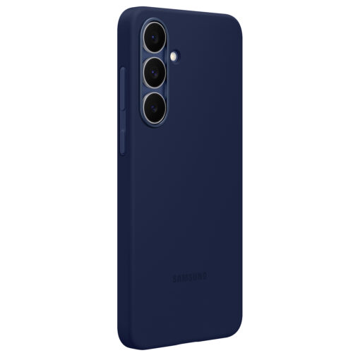 Capac protectie spate Samsung Silicone Case pentru Galaxy S25 FE (S731), Dark Blue - imagine 5