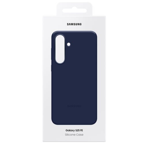 Capac protectie spate Samsung Silicone Case pentru Galaxy S25 FE (S731), Dark Blue - imagine 6