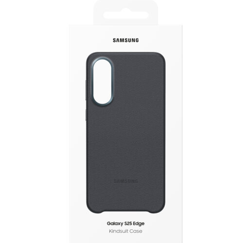 Capac protectie spate Samsung Kindsuit (Leather) Case pentru Galaxy S25 Edge (S937), Black - imagine 6