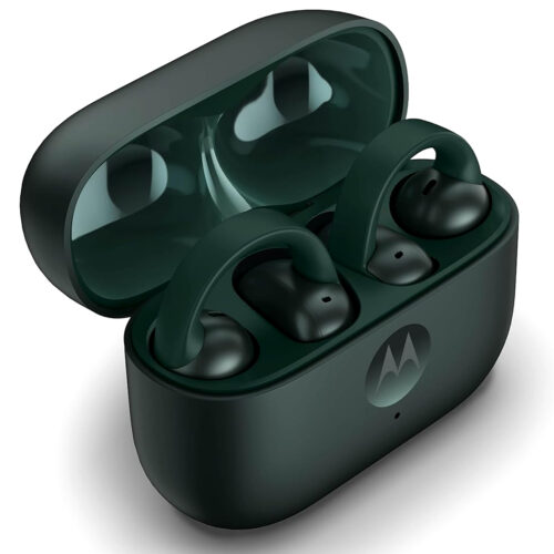 Casti Bluetooth Stereo motorola MOTO Buds Loop, True Wireless, Sound by Bose, tip “In-Ear”, PANTONE Trekking Green - imagine 8