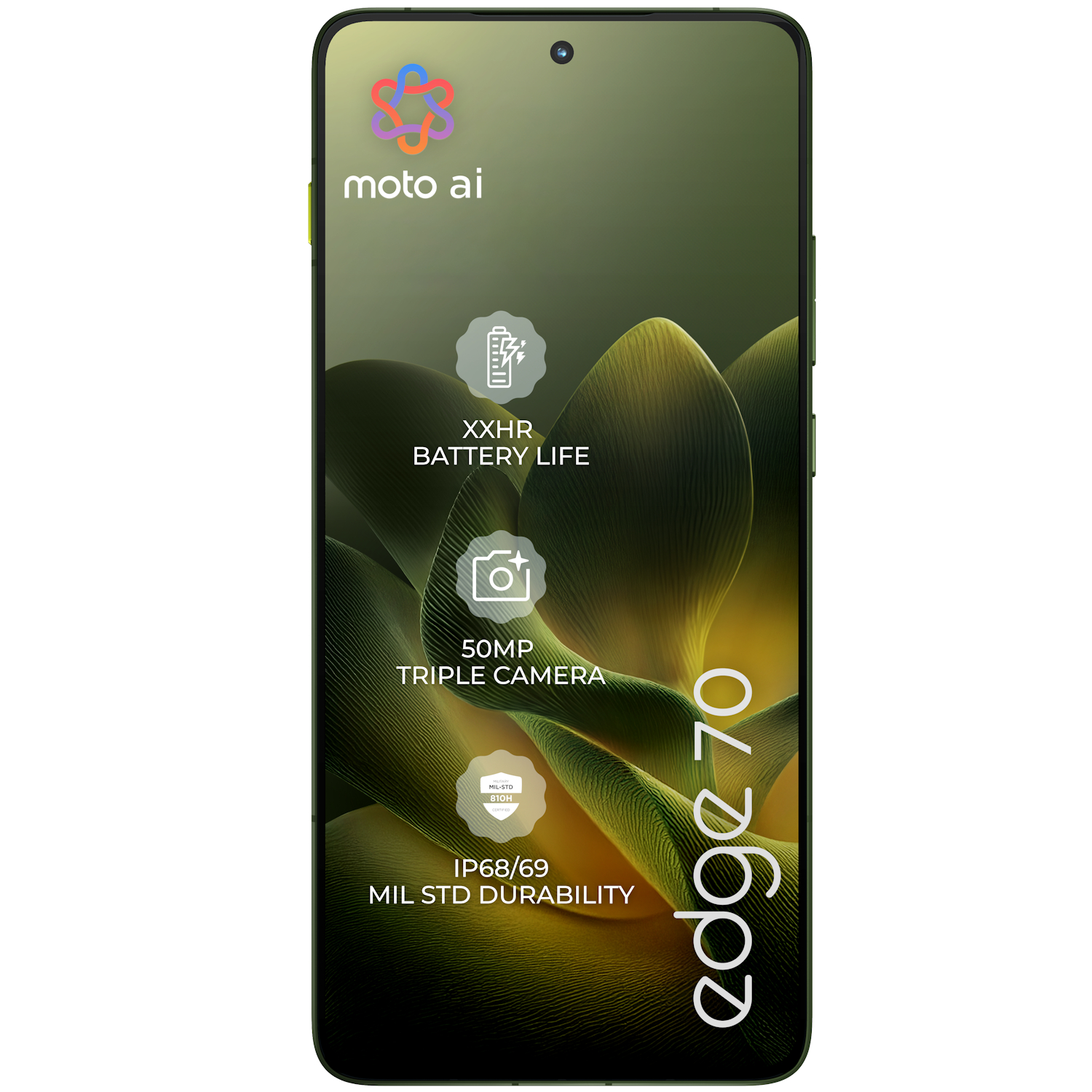 Telefon mobil Dual SIM Motorola Edge 70, 5G, Octa Core 2.8 GHz, 512 GB + 12 GB RAM, PANTONE Bronze Green - imagine 11