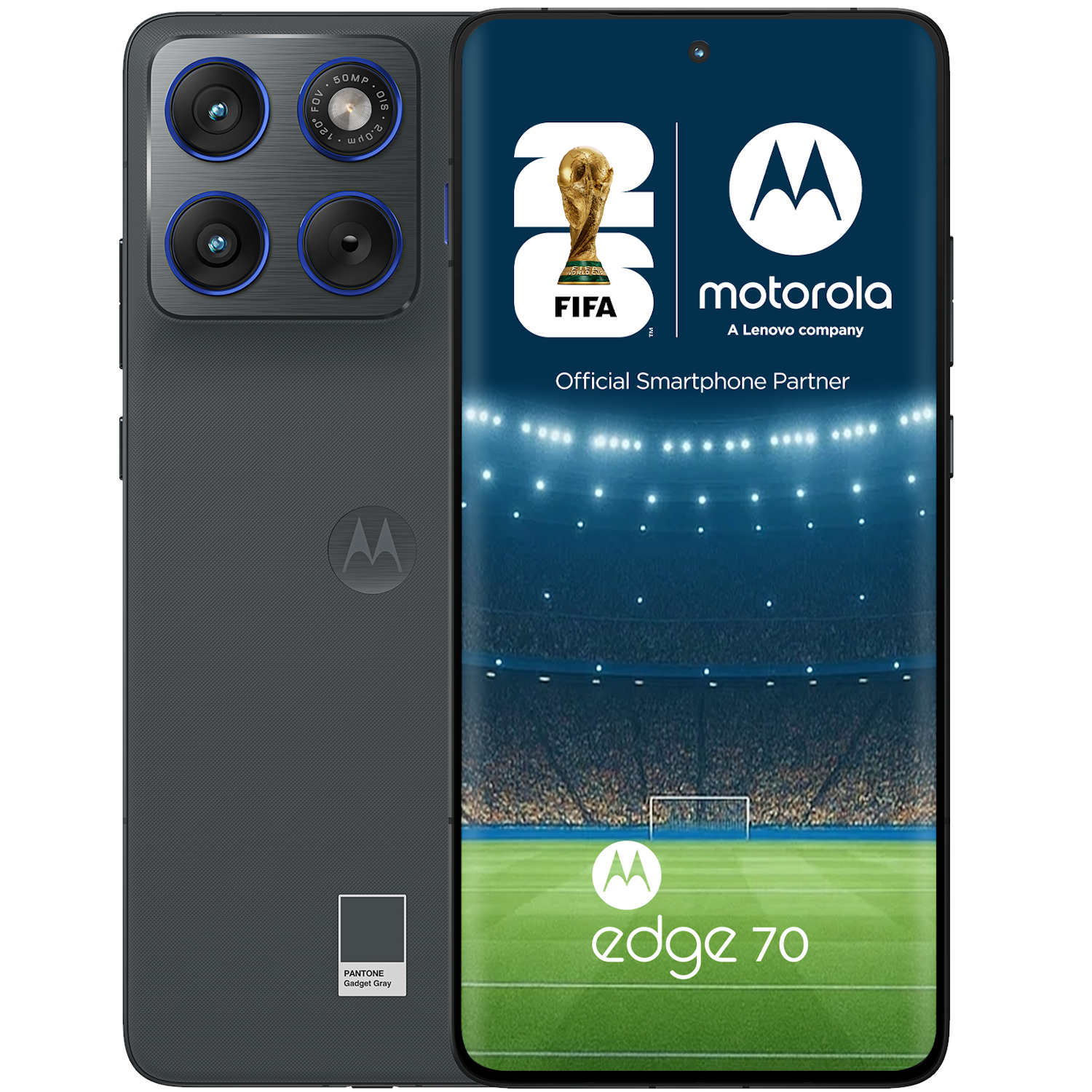 Telefon mobil Dual SIM Motorola Edge 70, 5G, Octa Core 2.8 GHz, 512 GB + 12 GB RAM, PANTONE Gadget Grey - imagine 12