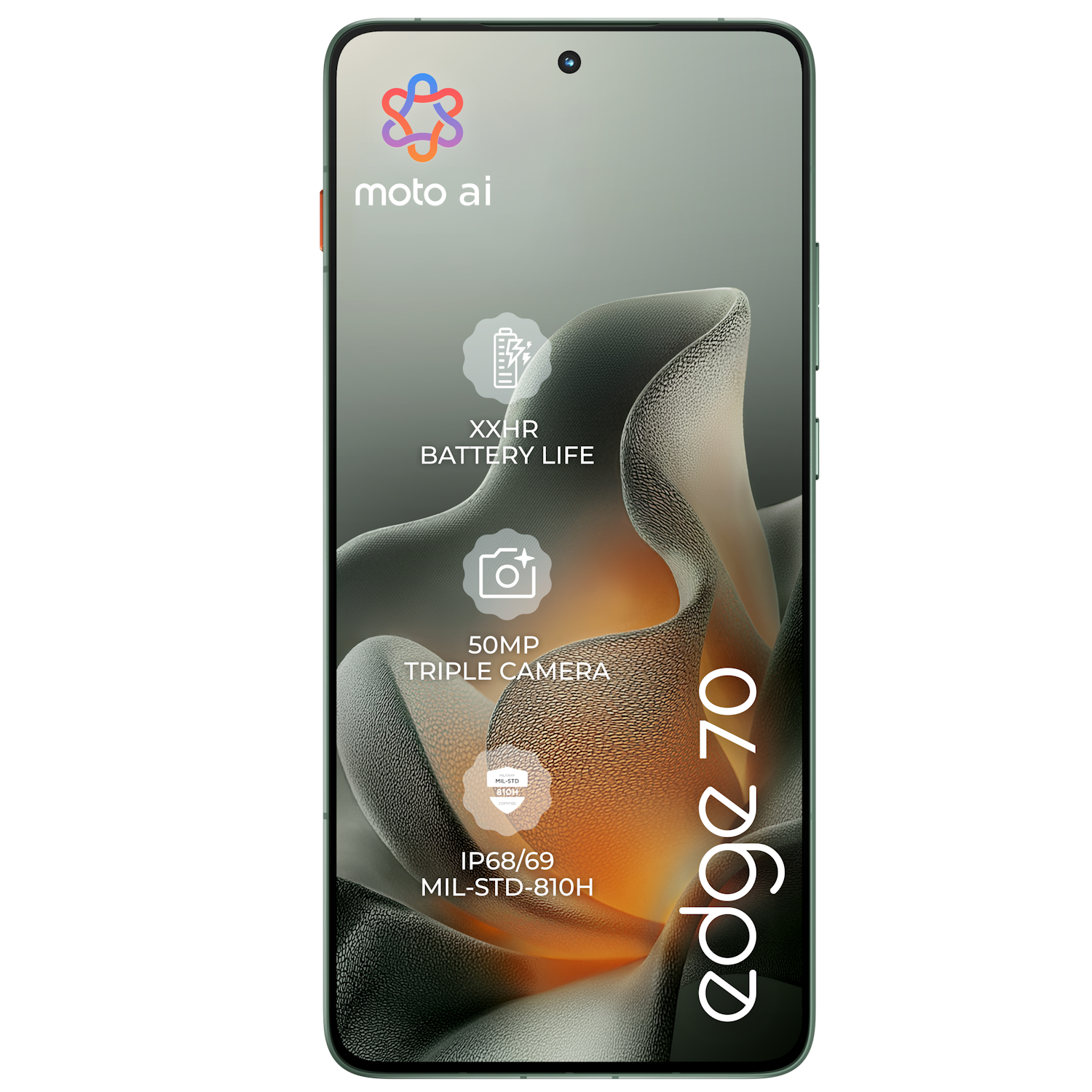 Telefon mobil Dual SIM Motorola Edge 70, 5G, Octa Core 2.8 GHz, 512 GB + 12 GB RAM, PANTONE Lily Pad - imagine 8