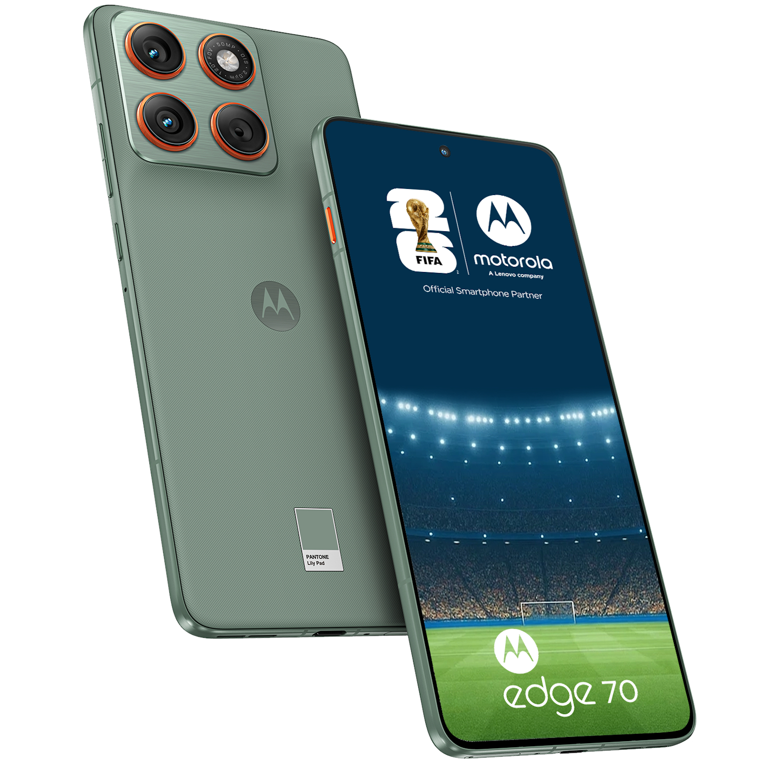 Telefon mobil Dual SIM Motorola Edge 70, 5G, Octa Core 2.8 GHz, 512 GB + 12 GB RAM, PANTONE Lily Pad