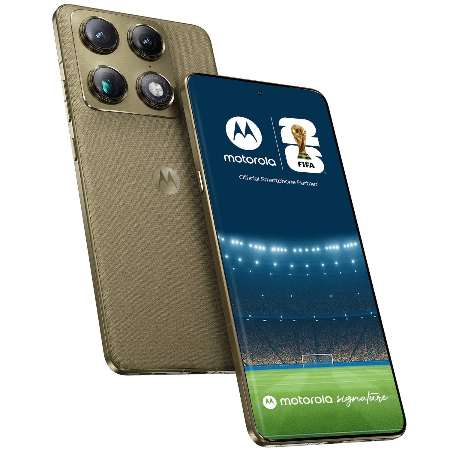 Telefon mobil Dual SIM Motorola Signature, 5G, Octa Core 3.8 GHz, 512 GB + 16 GB RAM, PANTONE Martini Olive - imagine 8