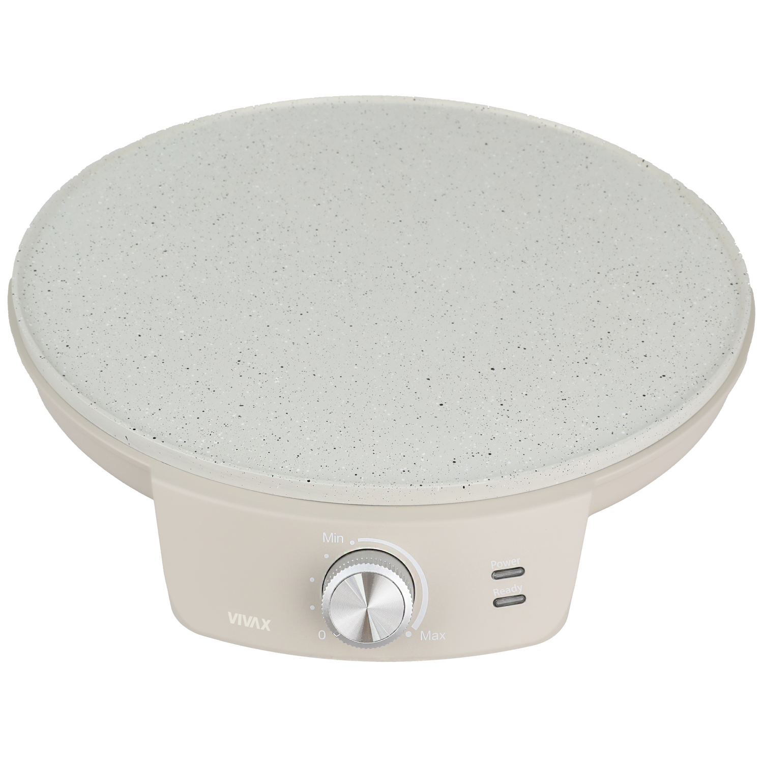 Aparat pentru preparat clatite Vivax PM-1200S, plita 30 cm, putere 1200 W, Lunar Bej