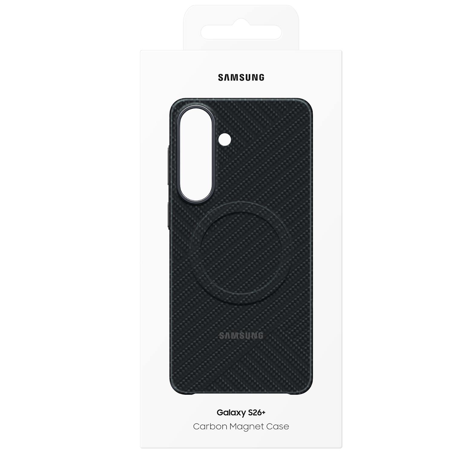 Capac protectie spate Samsung Carbon Magnet Case pentru Galaxy S26 Plus (S947), Black - imagine 6
