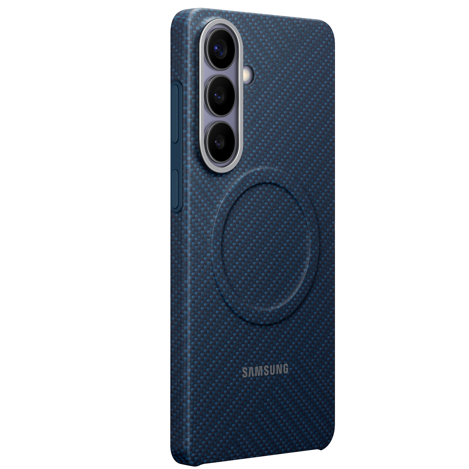 Capac protectie spate Samsung Carbon Magnet Case pentru Galaxy S26 Plus (S947), Blue Violet - imagine 5