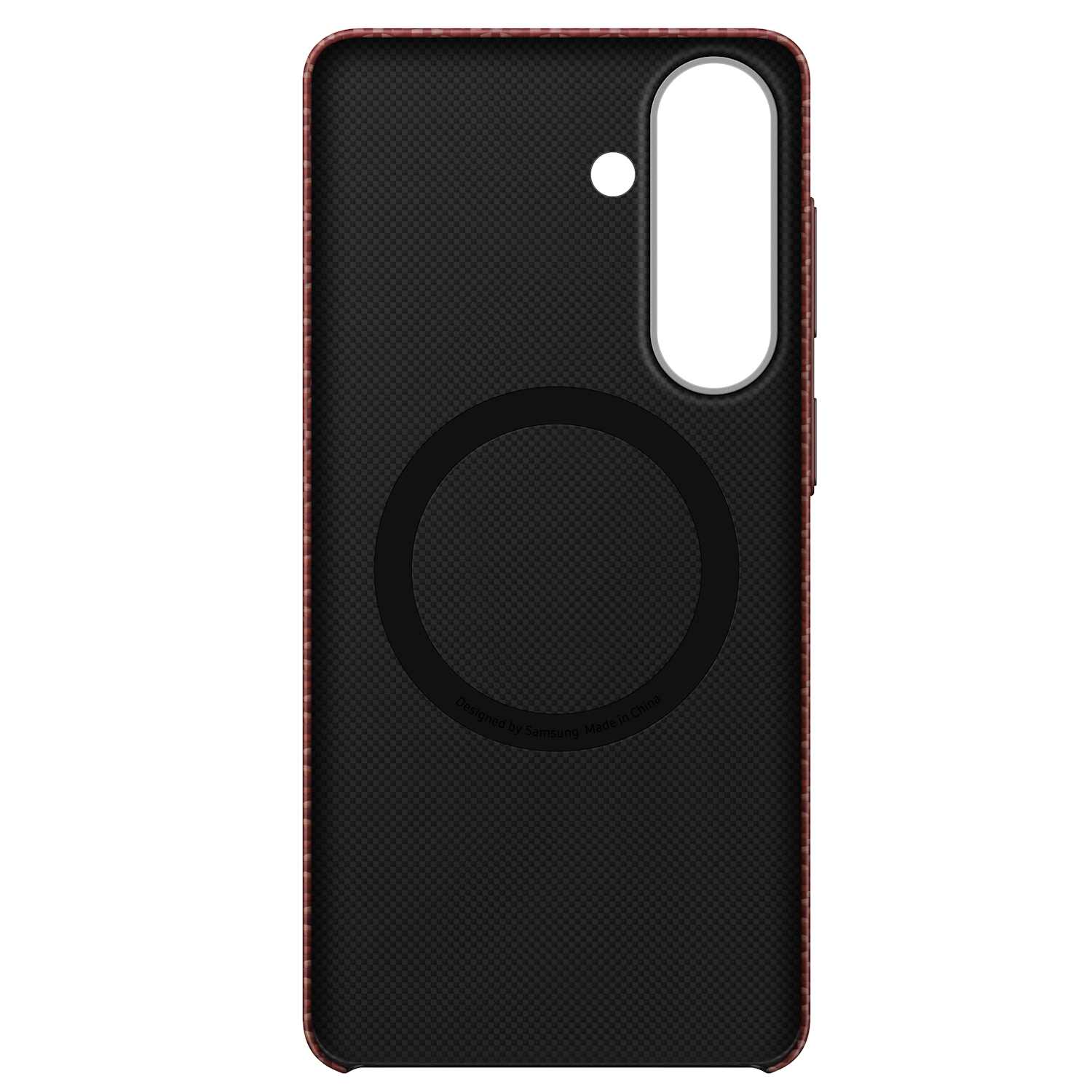 Capac protectie spate Samsung Carbon Magnet Case pentru Galaxy S26 Plus (S947), Coral Red - imagine 5